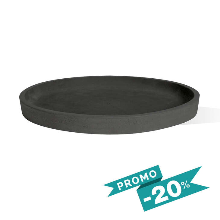 Acheter Soucoupe Ronde Anthracite Ø30 : 