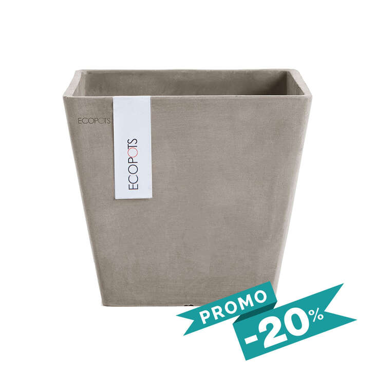 Acheter Rotterdam • Pot Cube Taupe L20 : 